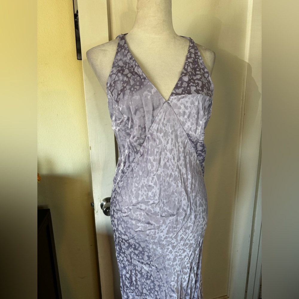 NWT Topshop Lavender Leopard Print Maxi Dress Backless Sun dress summer beach - Picture 7 of 13